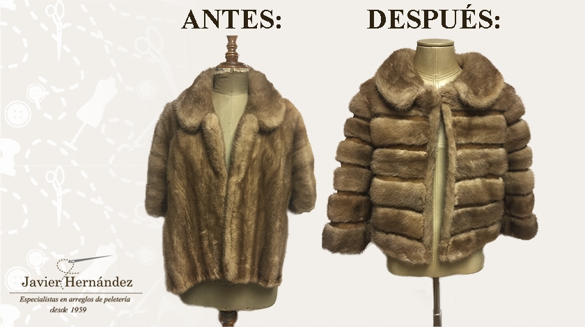 Transformación de un abrigo viejo en uno moderno y actual